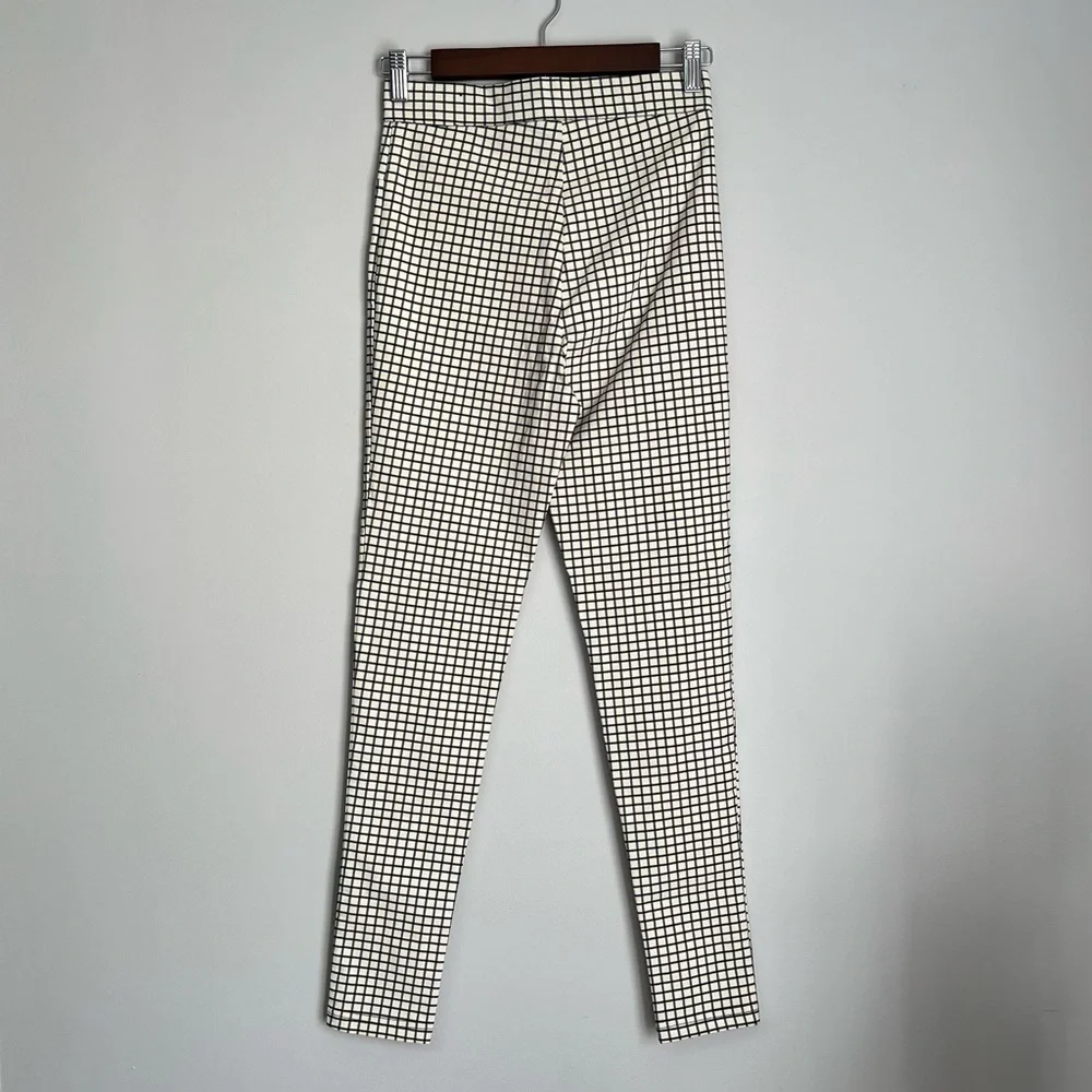 Zara High Rise Legging Windowpane Size S - Picture 5 of 7